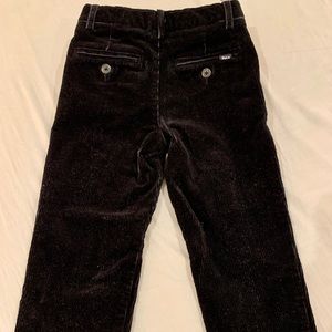 Ralph Lauren boys straight stretch corduroy pants, black